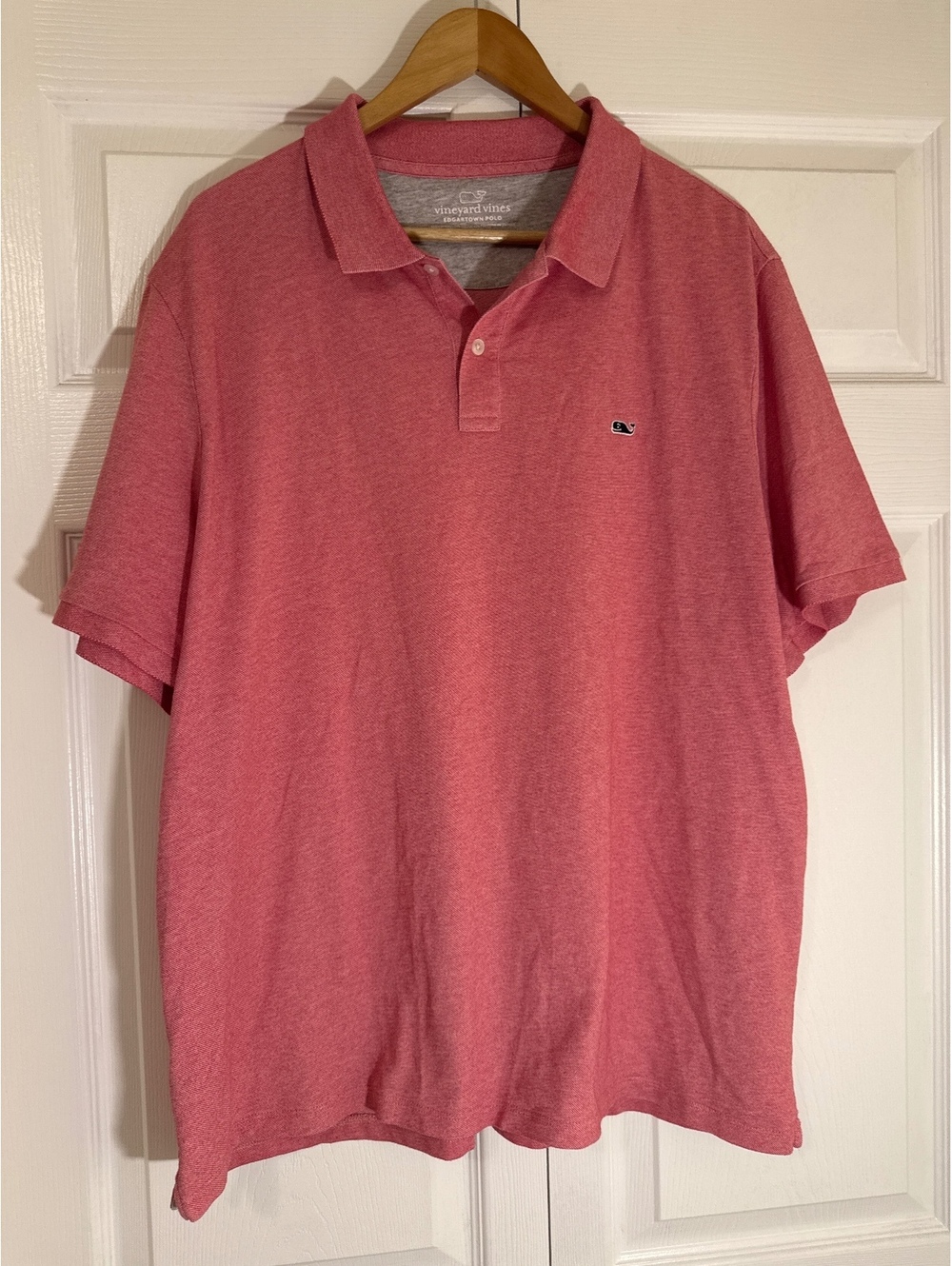 Vineyard Vines Edgartown Polo Shirt XL Red Cotton Blend
